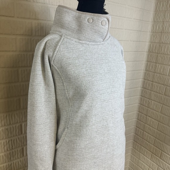 PrAna WOMEN'S TRI THERMAL Sweater TUNIC IN DREAMDUST SZ S SMALL Knit Cowl Neck - Picture 3 of 9